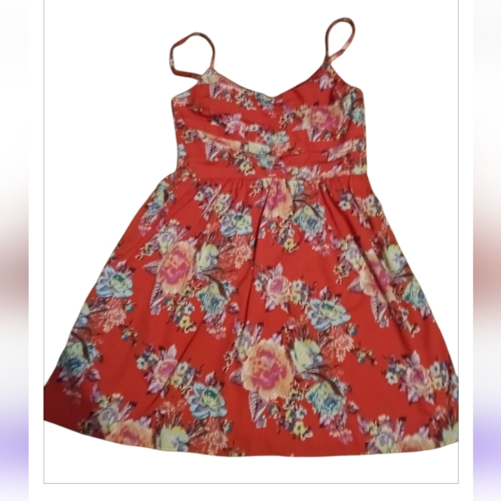 Floral Red Sundress
